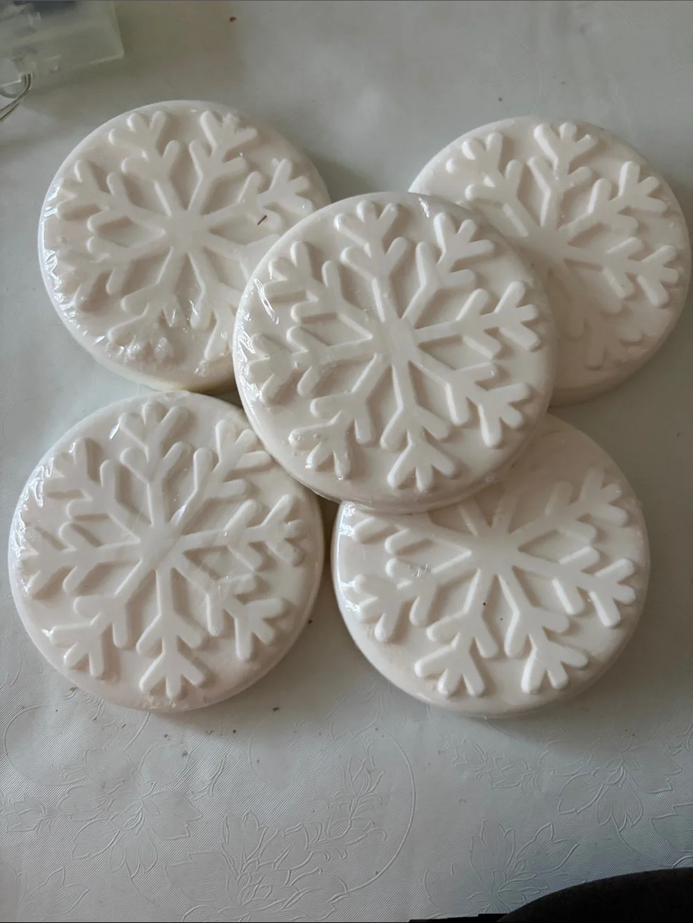5 Crate & Barrel Snowflake Hand Soaps